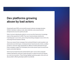 DevOps platform abuse for malware delivery