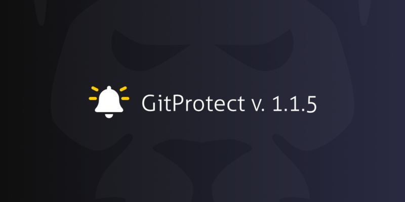 GitProtect v. 1.1.5 update