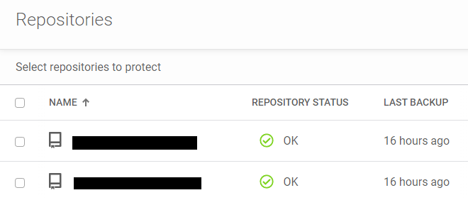 Chosing GitLab repositiries to backup 