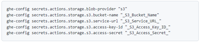 How to configure the replacement appliance to use the same GitHub Actions