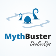 The Logo of Myth Buster Dev Sec Ops, an octopus sticking out of the water