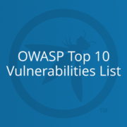 A featured image for the article. It has OWASP's logo on it and says: OWASP Top 10 Vulnerabilities List