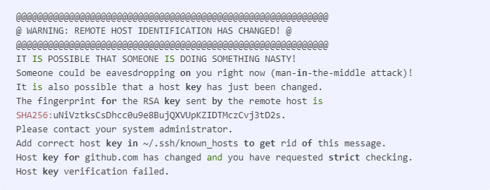 notice of SSH key exposed