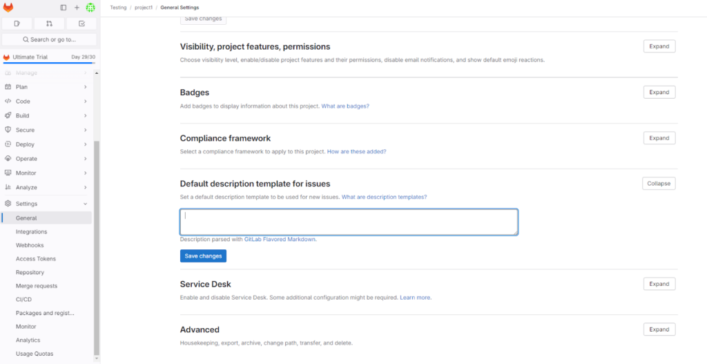 GitLab Issue Template 4