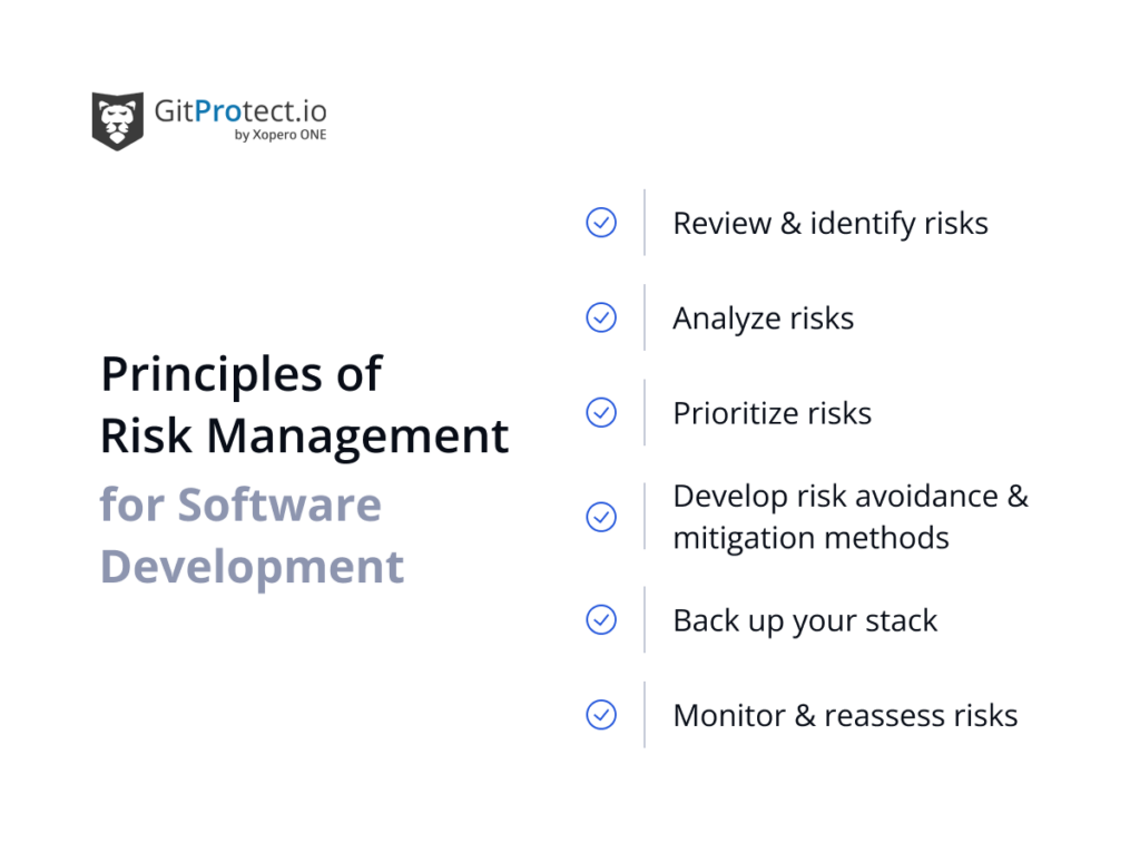 Principles of Risk Management for software development