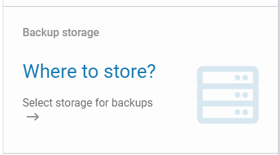backup - where to store data