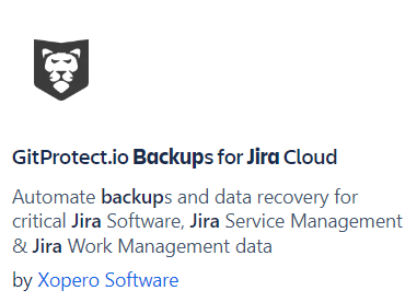 Jira Backup by GitProtect