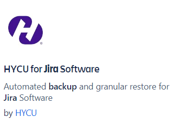 Jira backup by HYCU