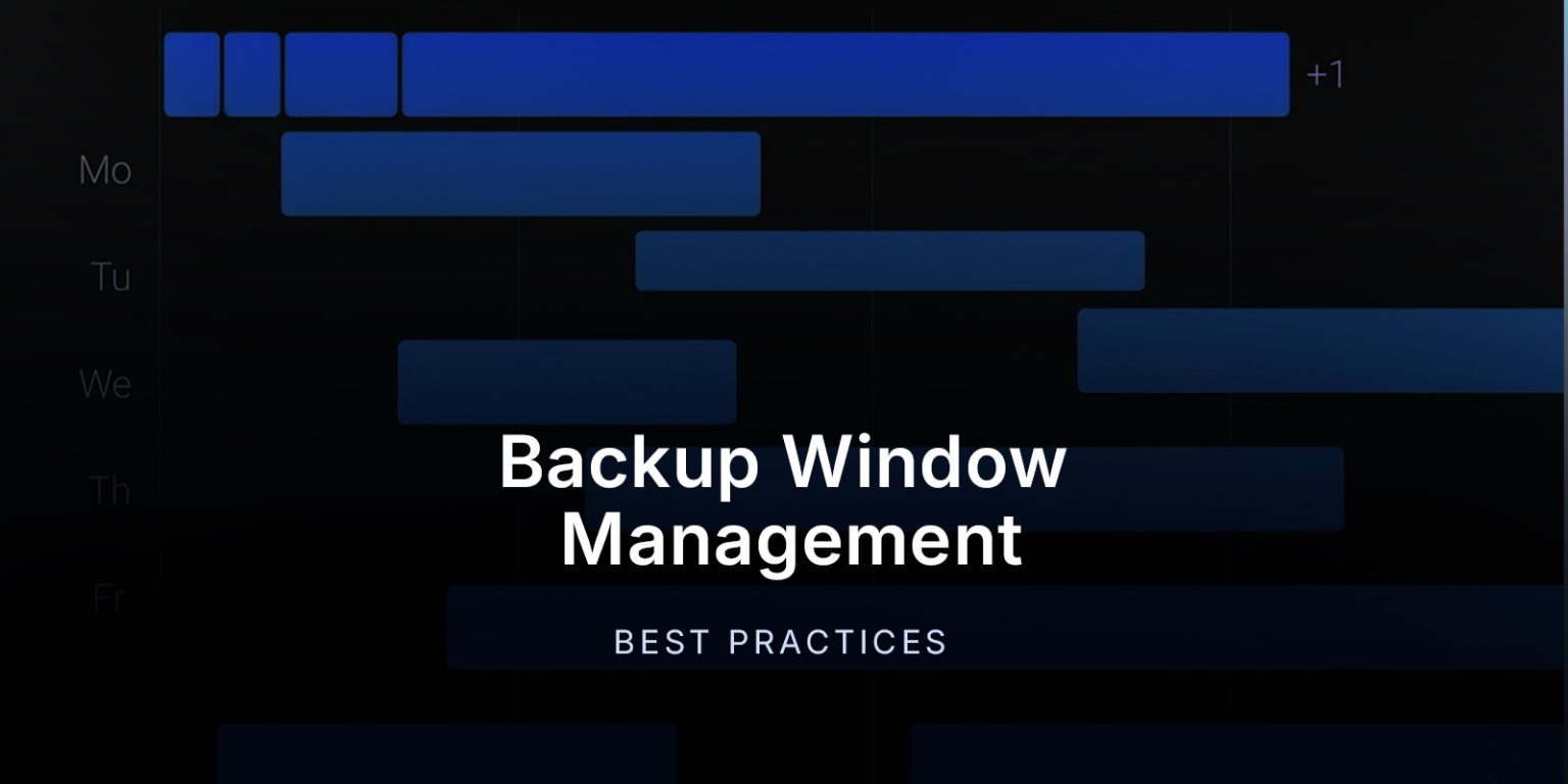 Backup Window Management Best Practices - Blog | GitProtect.io