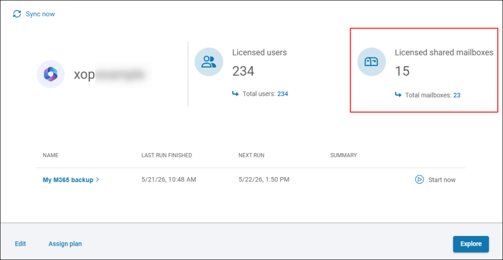 GitProtect can back up your shared mailboxes in Microsoft 365