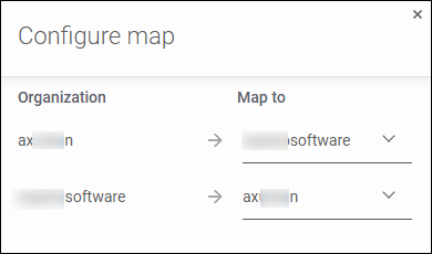 The mapping panel lets you easily map repos when restoring your Git backup copy.