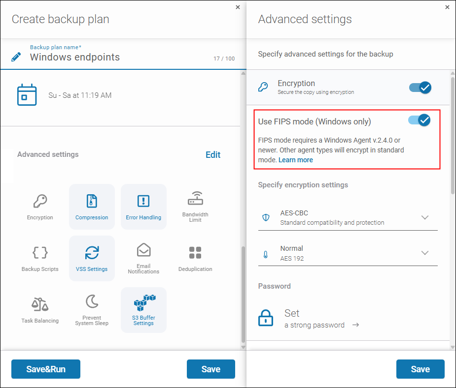 Release 2.4.0: FIPS-compliant AES-CBC encryption.
