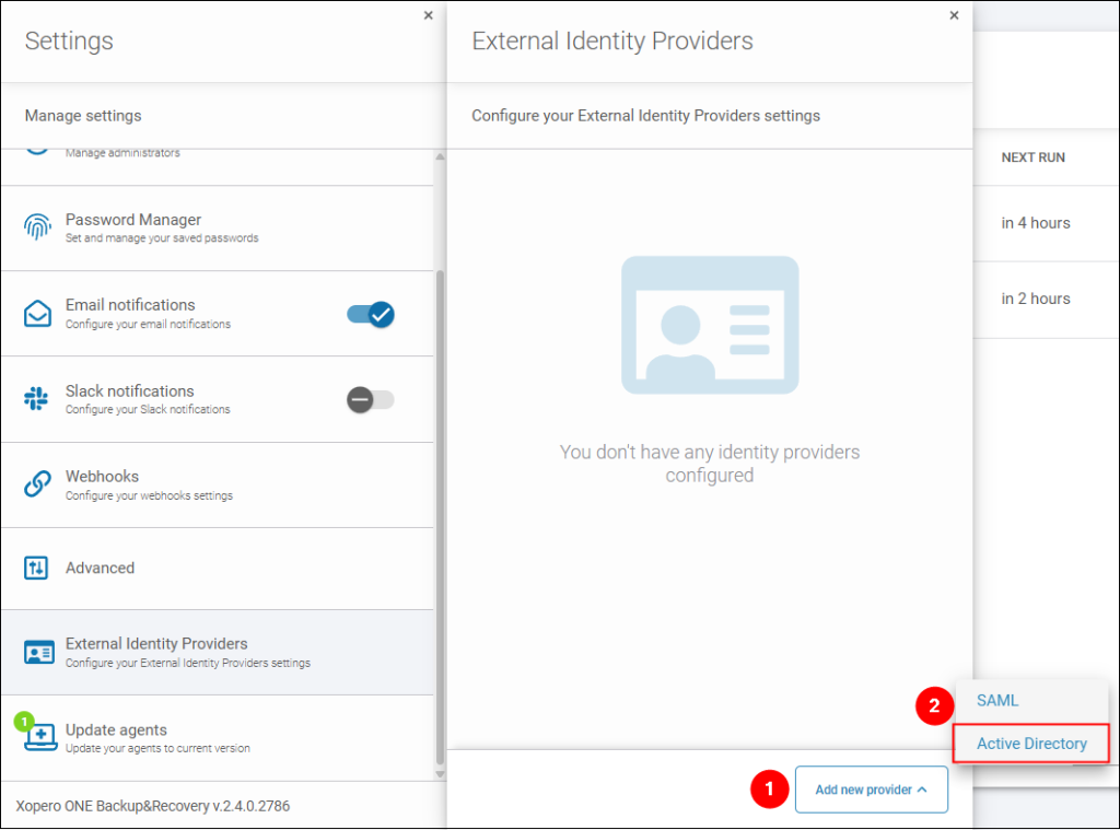 Release 2.4.0: Integration with Active Directory.