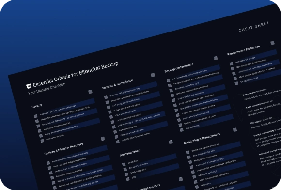 Bitbucket Backup Cheat Sheet
