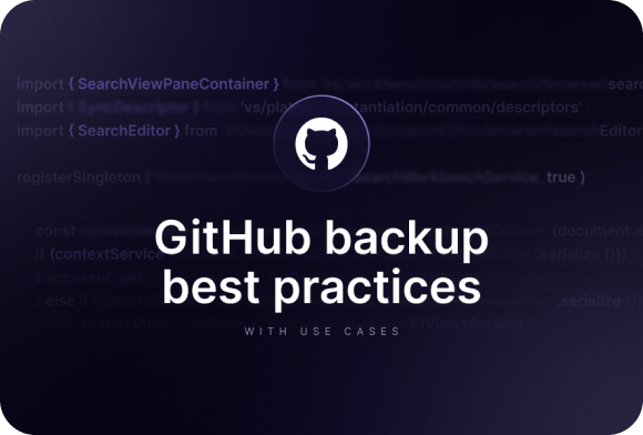 GitHub backup best practices
