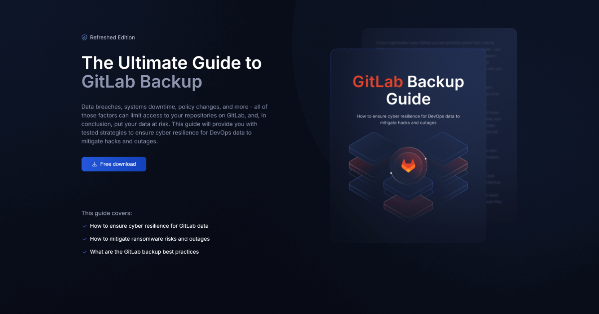 GitLab Backup Guide | GitProtect.io